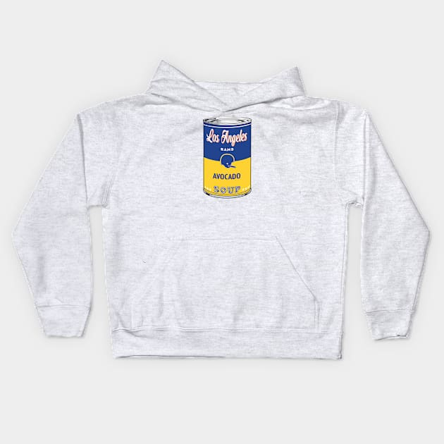 LA Rams Soup Can Kids Hoodie by Rad Love